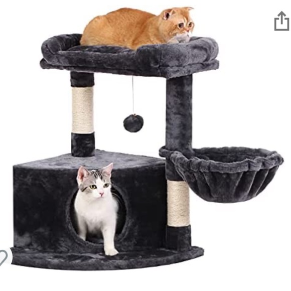 SOLD Silver Cat Tree Condo - Picture 2 of 10